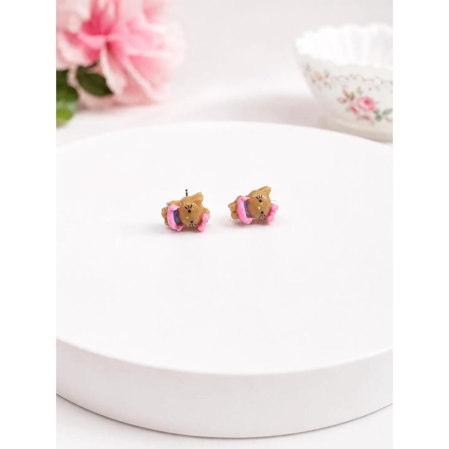 Hello Kitty Summer Stud Earrings Set 2 Pair Kawaii Earrings Tropical
