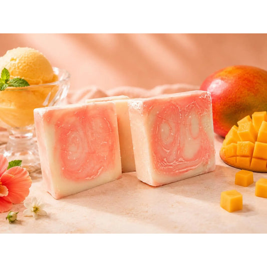 Mango Sorbet Handmade Soap | Cold Process Artisan Soap | Fruity Citrus Soap