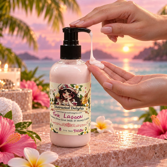 Pink Lagoon Dragonfruit Pear Paraben Free Goat Milk & Honey Lotion