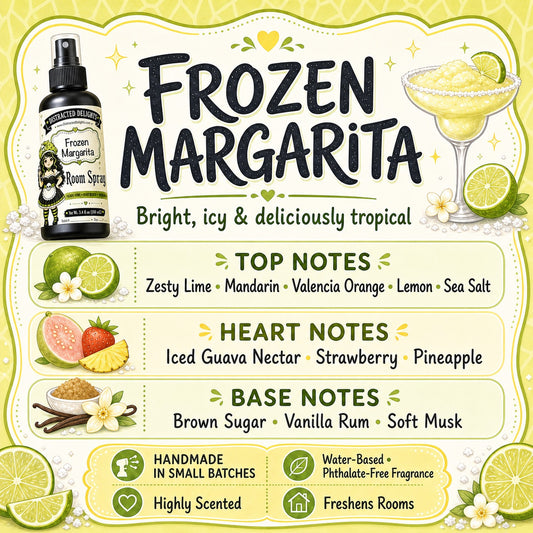 Frozen Margarita Room Spray – Tropical Lime, Guava & Vanilla Rum Home Fragrance