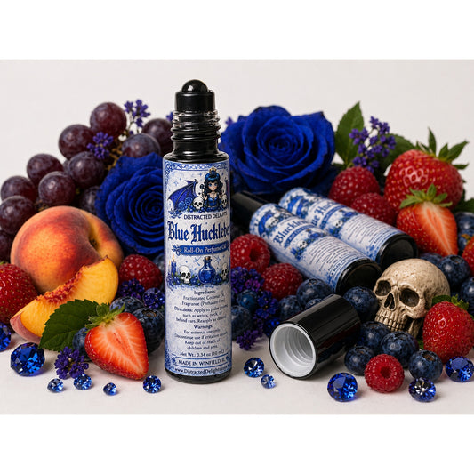 Blue Huckleberry Roll On Perfume Oil 10mL Fruity Scent Peach Strawberry Berry