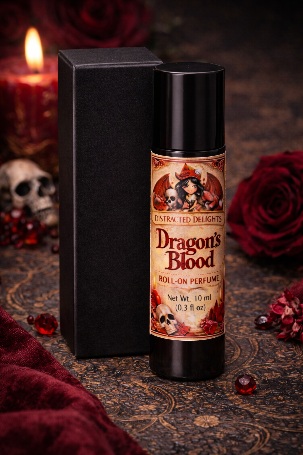 Dragon’s Blood Roll-On Perfume – Resinous Amber Patchouli Fragrance Oil | 10ml