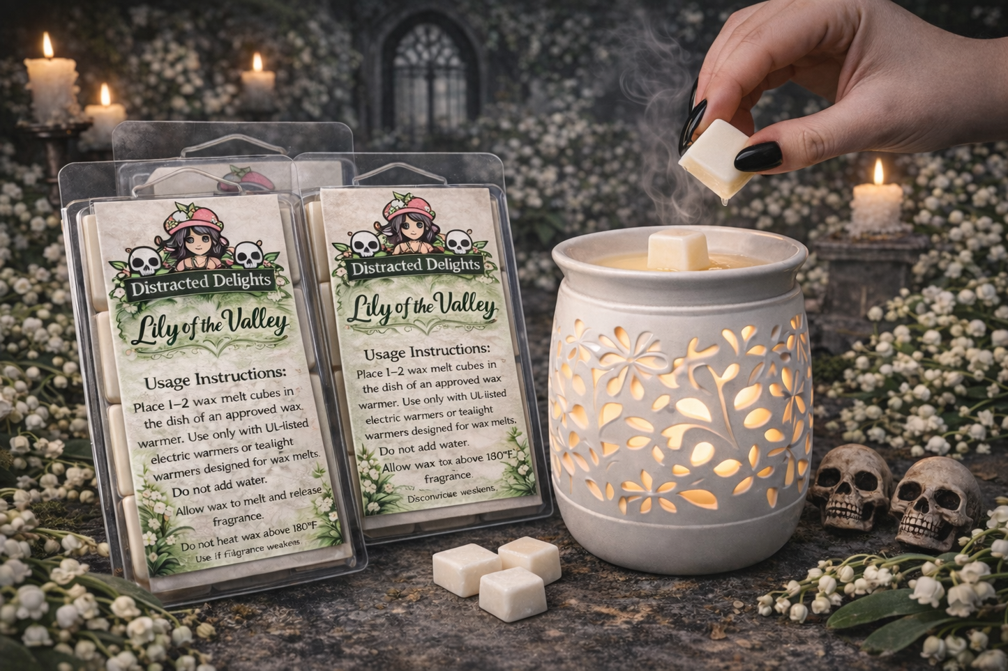 Lily Of The Valley Wax Tarts-Gorgeous Floral!