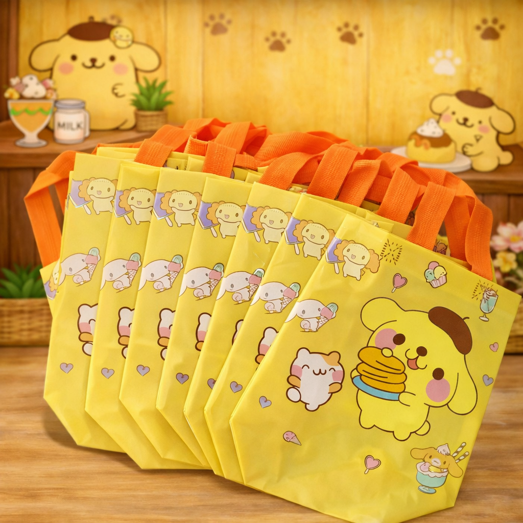 Pompompurin Lunch & Gift Tote Bag – Non-Woven Reusable Tote
