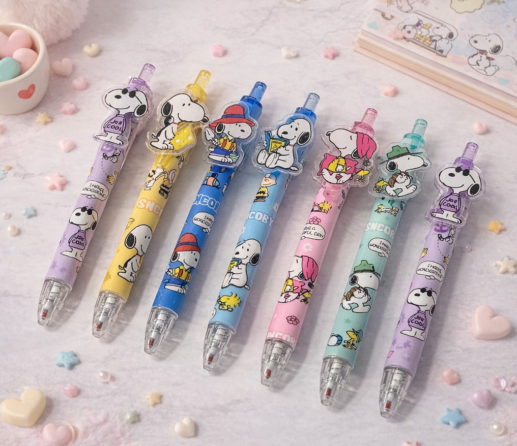 Snoopy Super Cute Click Pen – Peanuts Character Pens (Choose Your Color)