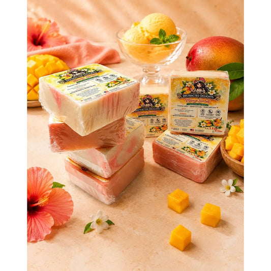 Mango Sorbet Handmade Soap | Cold Process Artisan Soap | Fruity Citrus Soap