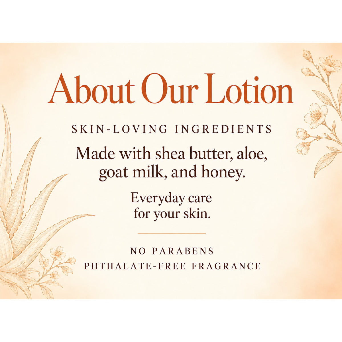 Nectarine Bloom Goat Milk Honey Paraben Free Shea Butter Aloe Citrus Floral