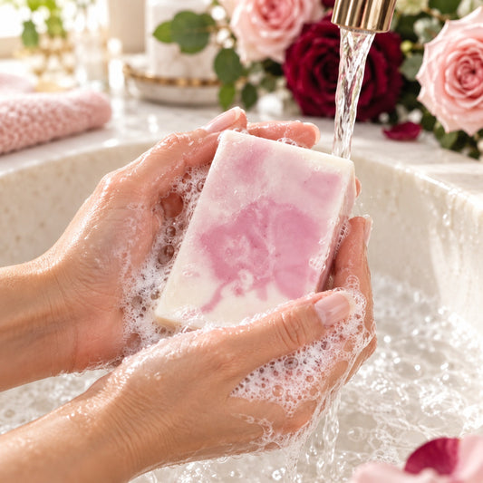 Mystic Rose Shea Butter Soap Bar | Dark Rose & Applewood | 3.9 oz