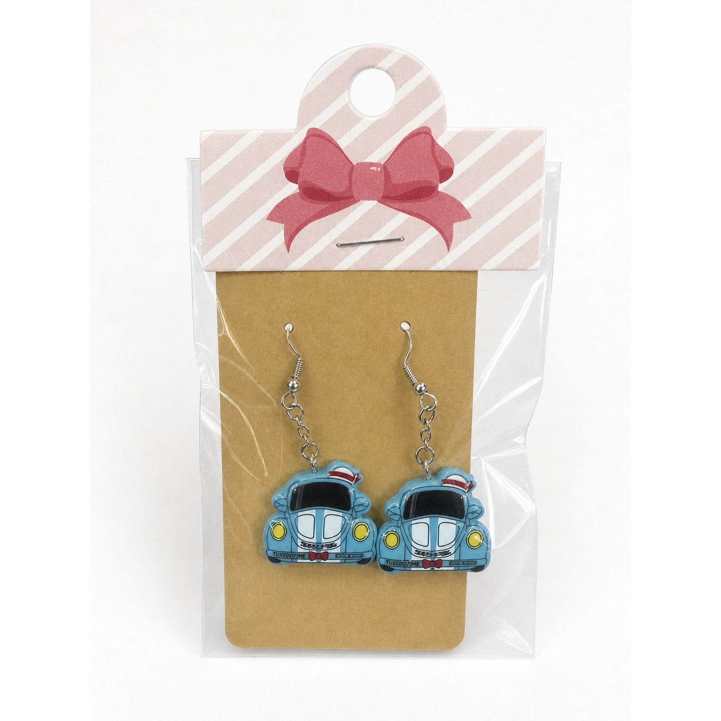 Sanrio Tuxedosam Blue Car Dangle Earrings 2024 Novelty Fashion Jewelry