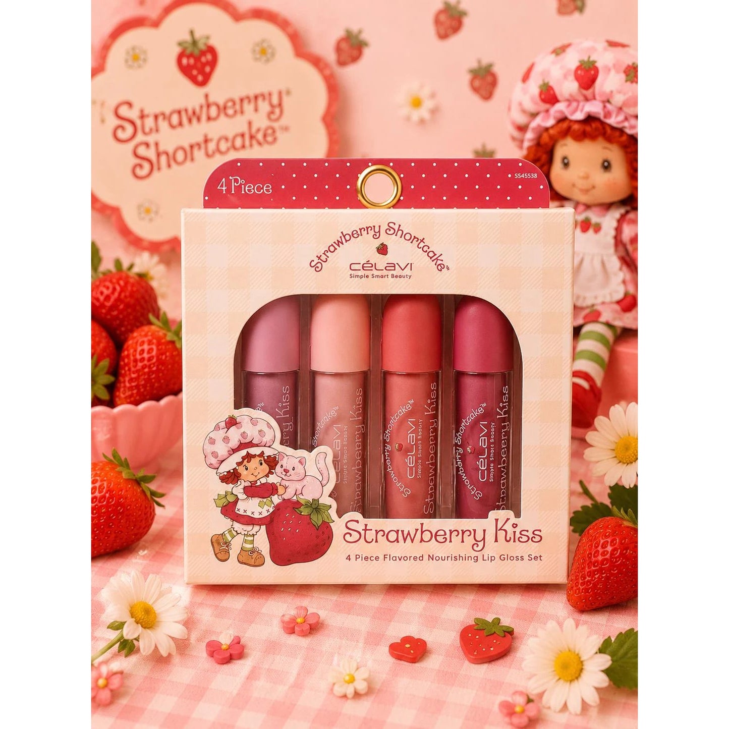 Strawberry Shortcake 9 Pc Gift Bundle Kawaii Beauty Collectibles Tote