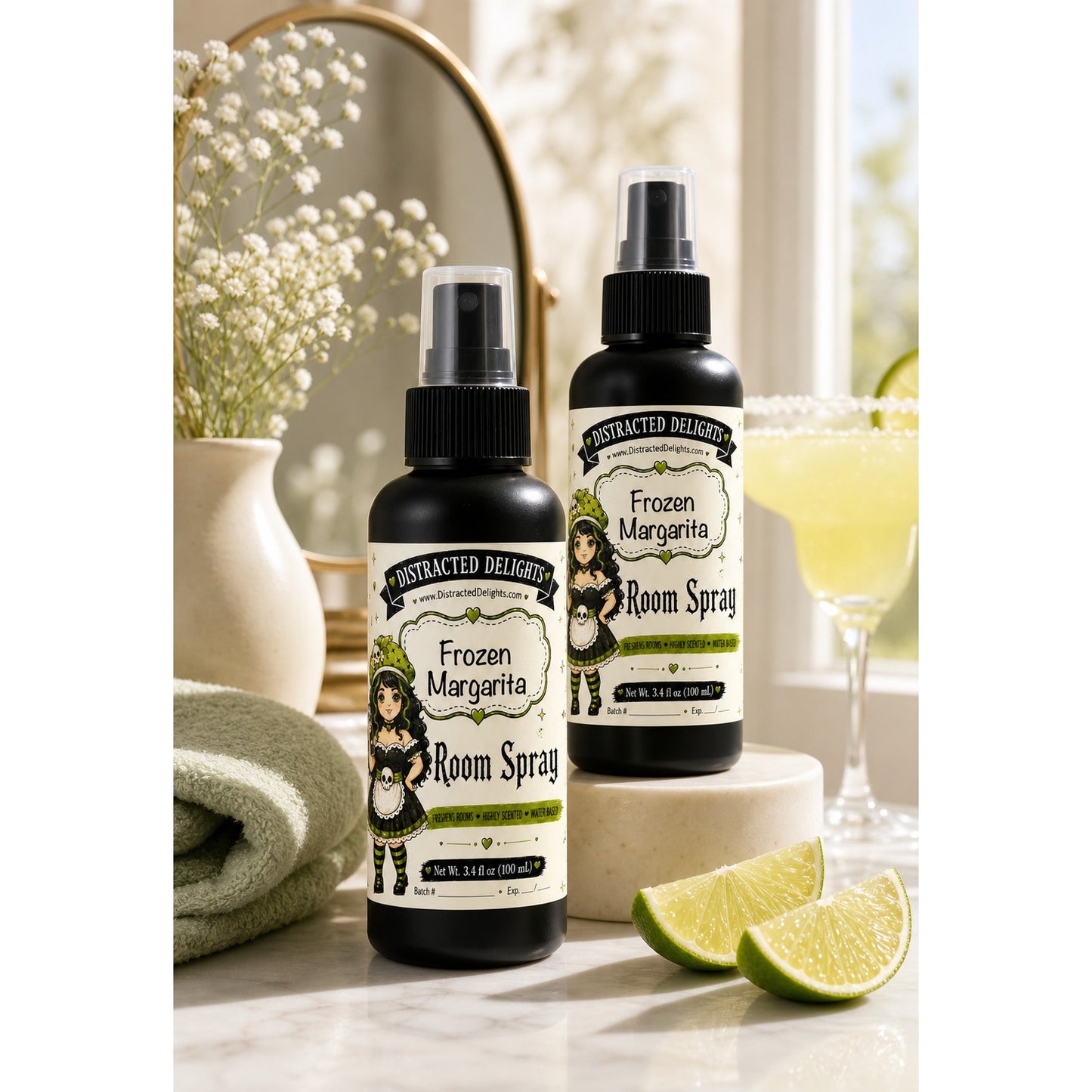 Frozen Margarita Room Spray – Tropical Lime, Guava & Vanilla Rum Home Fragrance