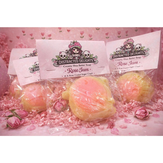 Hello Kitty Inspired Rose Jam Soap – Kawaii Pink Shea Butter Bar, Cute Gift