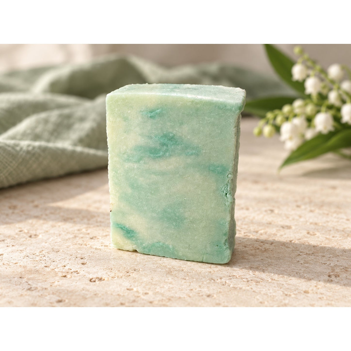 Lily of the Valley Green Muguet Soap Bar Handmade Cold Process