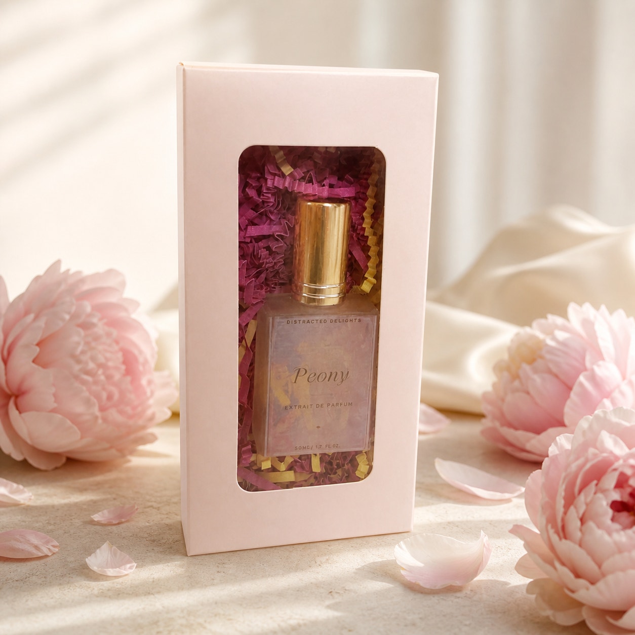 Peony Extrait de Parfum 15 mL Floral Perfume Spray Rose Red Berry Scent
