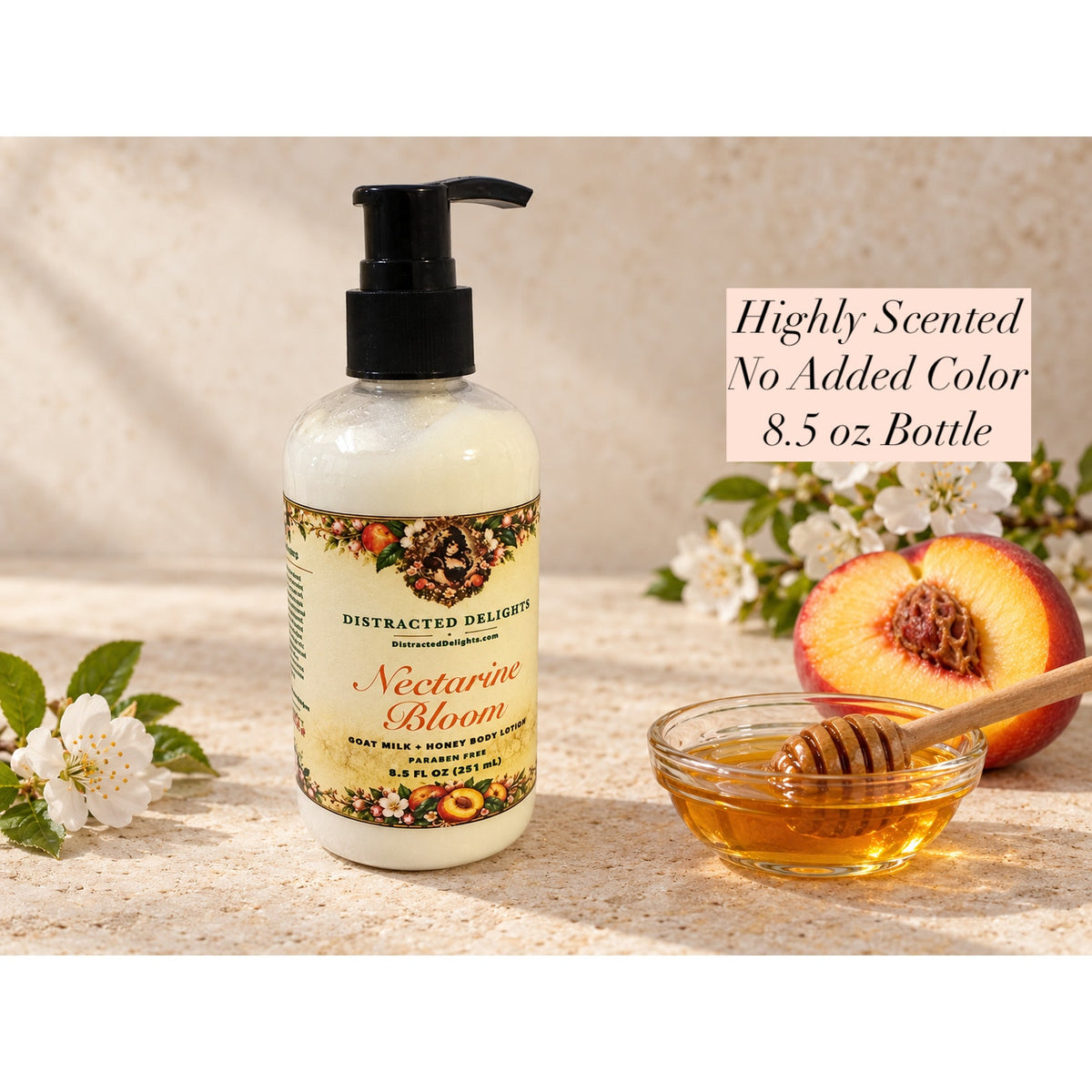 Nectarine Bloom Goat Milk Honey Paraben Free Shea Butter Aloe Citrus Floral