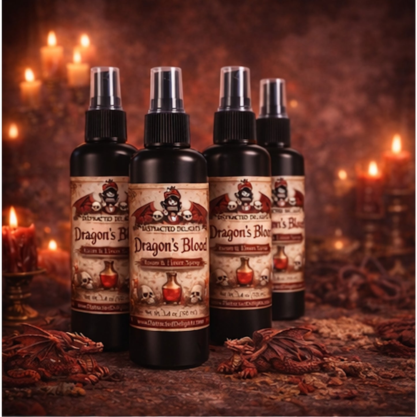 Dragon’s Blood Room & Linen Spray 3.4 oz Resin Patchouli Gothic Home Fragrance