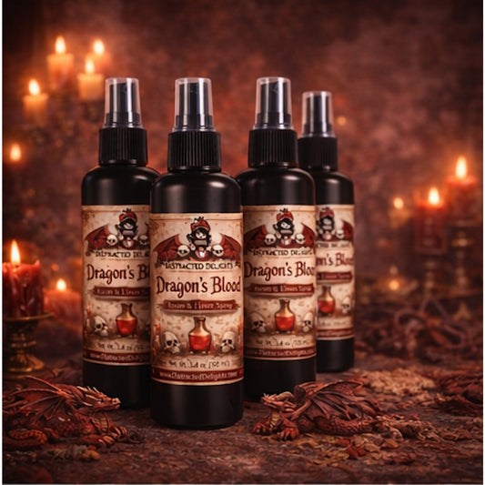 Dragon’s Blood Room & Linen Spray 3.4 oz Resin Patchouli Gothic Home Fragrance