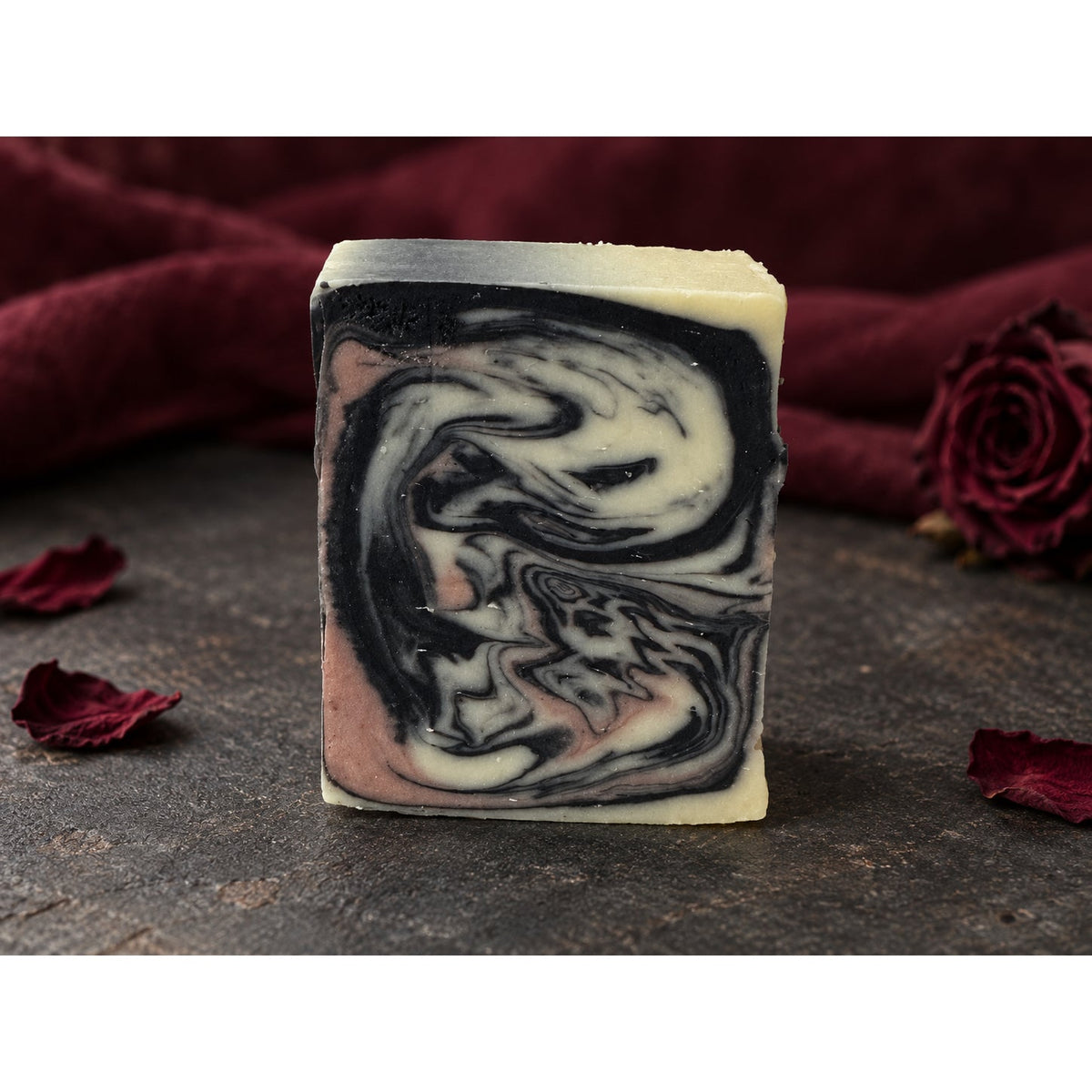 Blood Rose Soap Bar Handmade Cold Process Rose Wine Oud Gothic Gift 3.3 oz