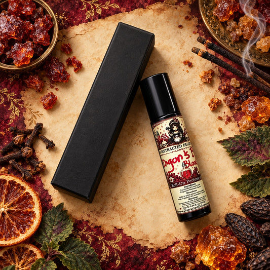 Dragon’s Blood Roll-On Perfume Goth Fragrance Warm Resin Incense Amber Patchouli