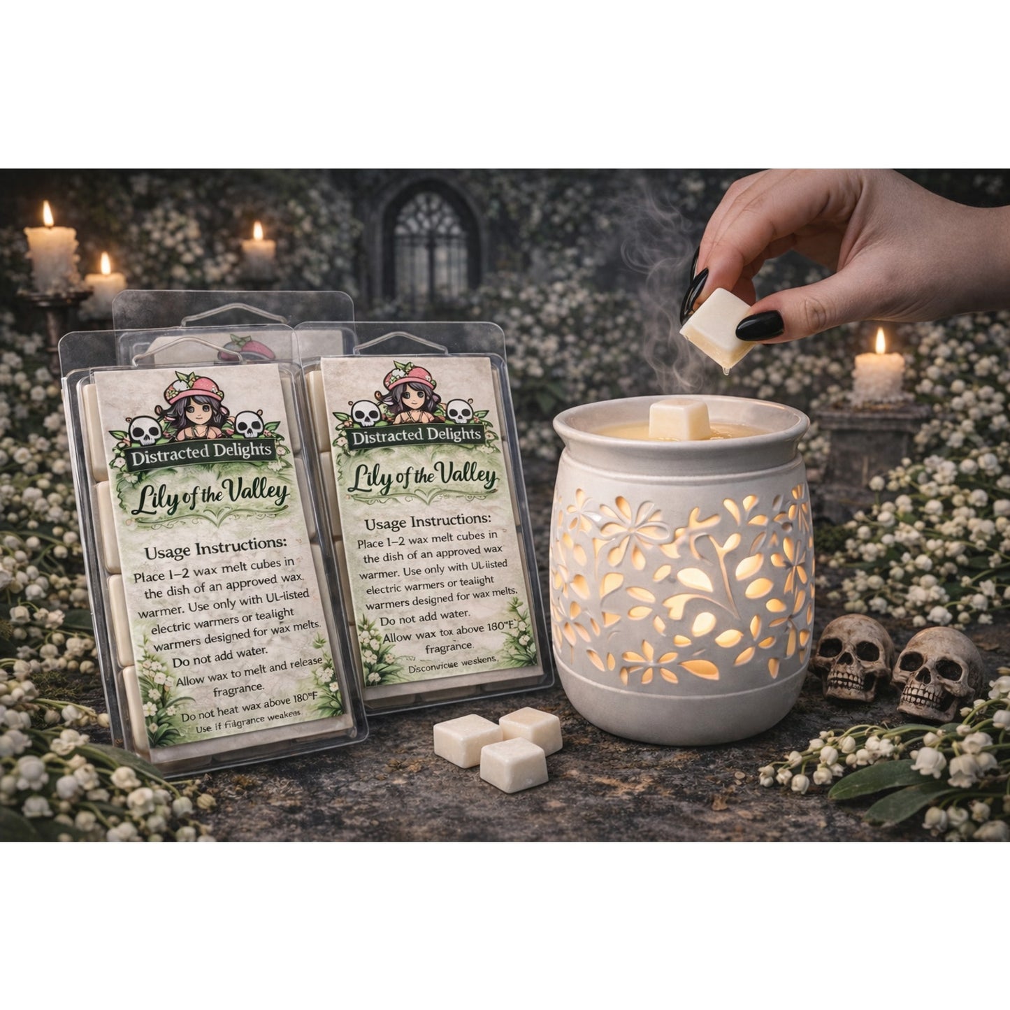 Lily of the Valley Wax Melts / Tarts – Fresh Floral Muguet de Bois Scent – Home