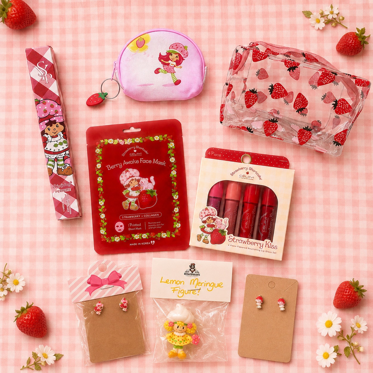 Strawberry Shortcake 8-Piece Beauty and Accessories Gift Bundle