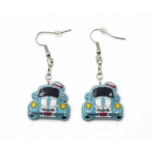 Sanrio Tuxedosam Blue Car Dangle Earrings 2024 Novelty Fashion Jewelry