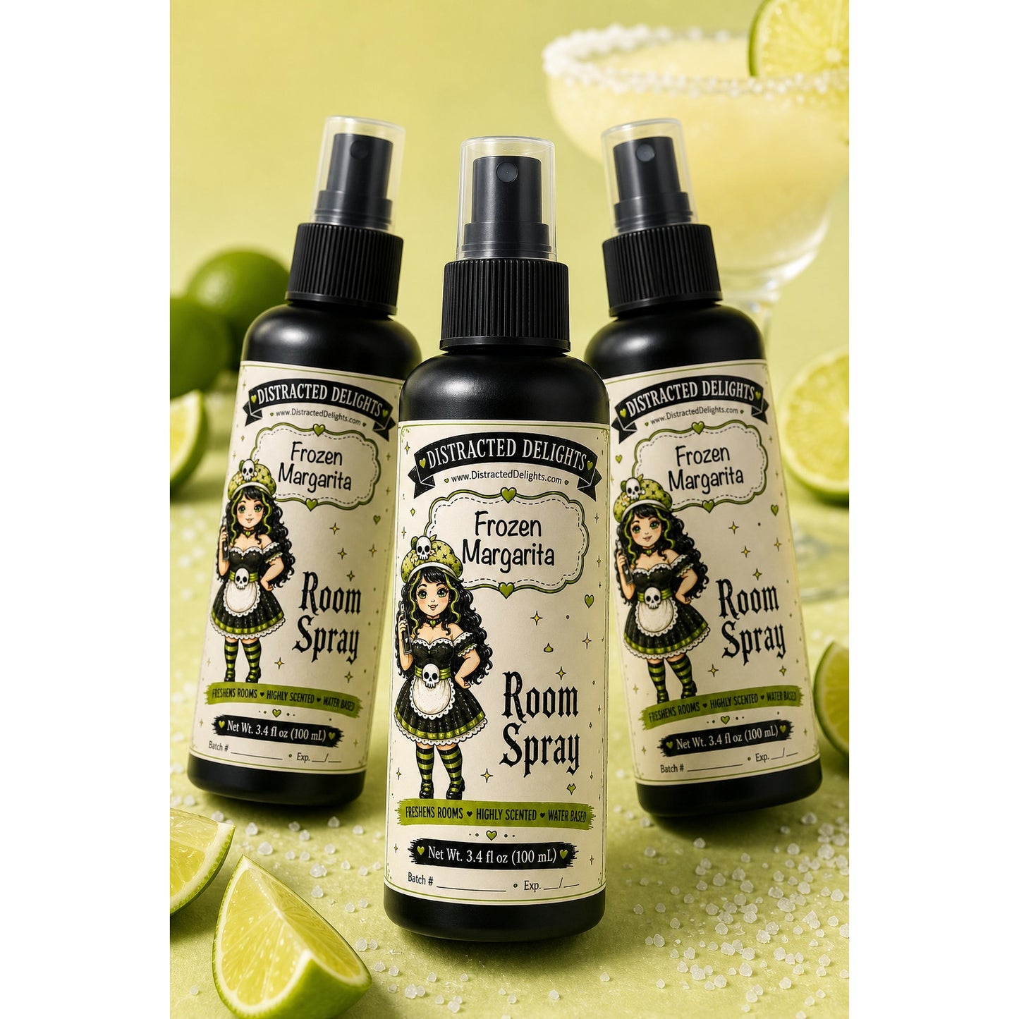 Frozen Margarita Room Spray – Tropical Lime, Guava & Vanilla Rum Home Fragrance