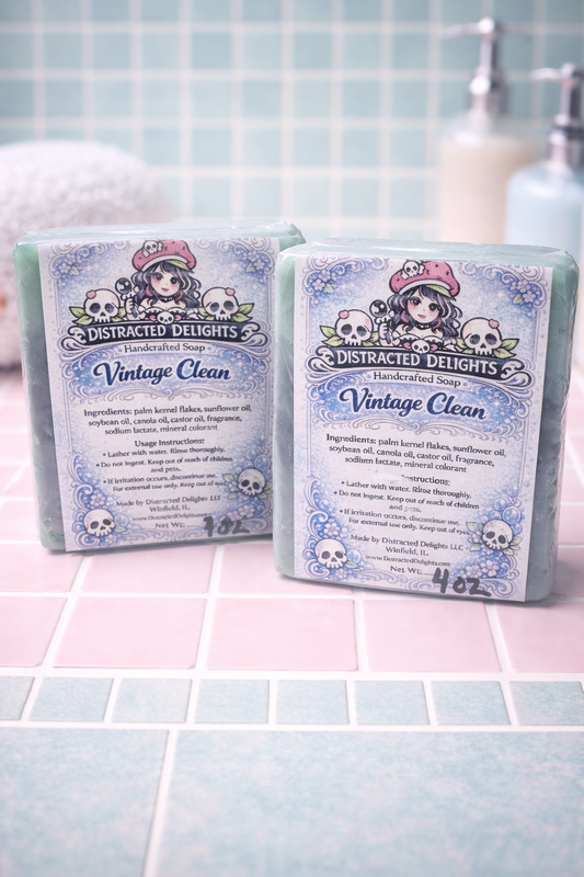 Vintage Clean Handmade Soap – Fresh Classic Clean Scent Bar