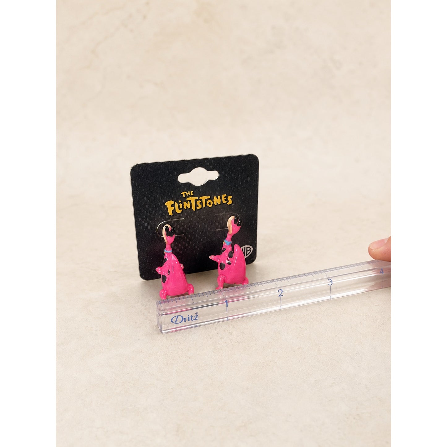 The Flintstones Dino Pink Dinosaur Dangle Earrings SalesOne WB Licensed New