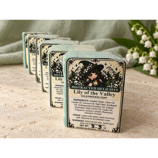 Lily of the Valley Green Muguet Soap Bar Handmade Cold Process