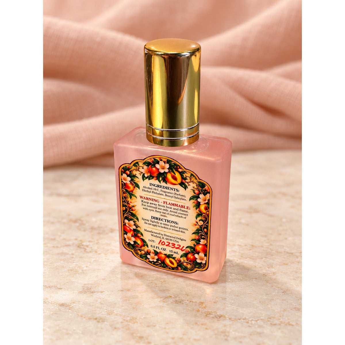 Nectarine Bloom Eau de Toilette Citrus Floral Perfume Lemon Lemongrass Scent