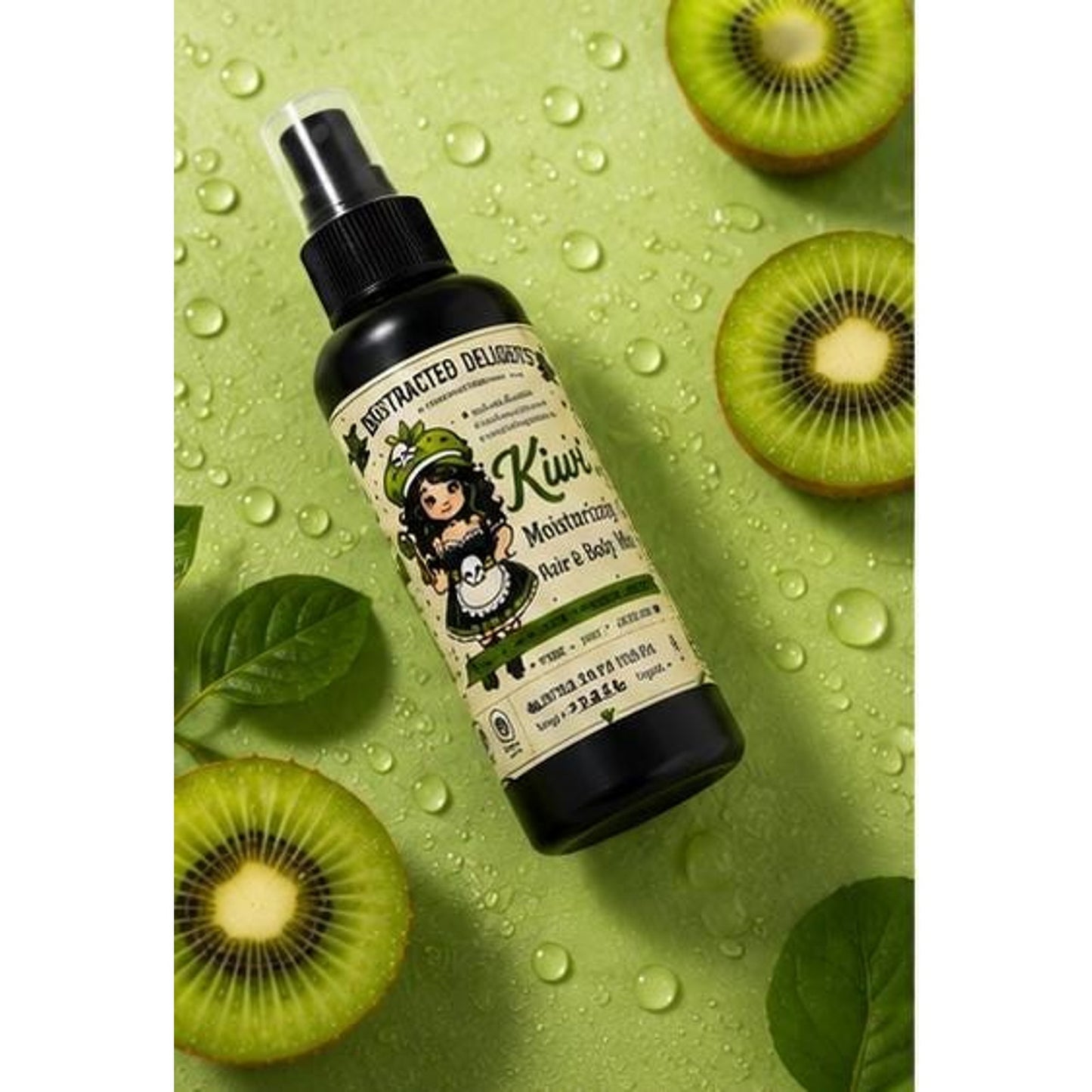 Tropical Kiwi Moisturizing Hair & Body Mist | Lightweight Hydrating Spray (3.4 oz)