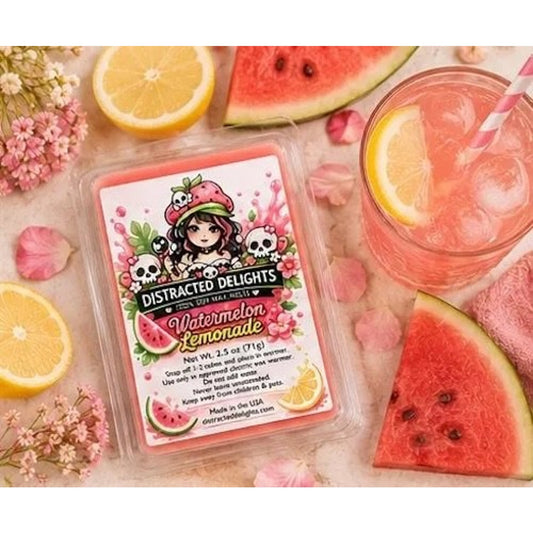 Watermelon Lemonade Soy Wax Melts | Fruity Summer Home Fragrance, Hand Poured