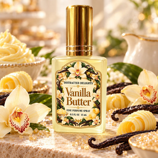 Vanilla Butter Fine Perfume Spray 15 mL Handmade Gourmand