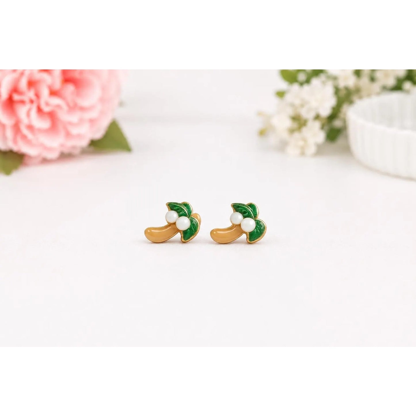 Hello Kitty Summer Stud Earrings Set 2 Pair Kawaii Earrings Tropical
