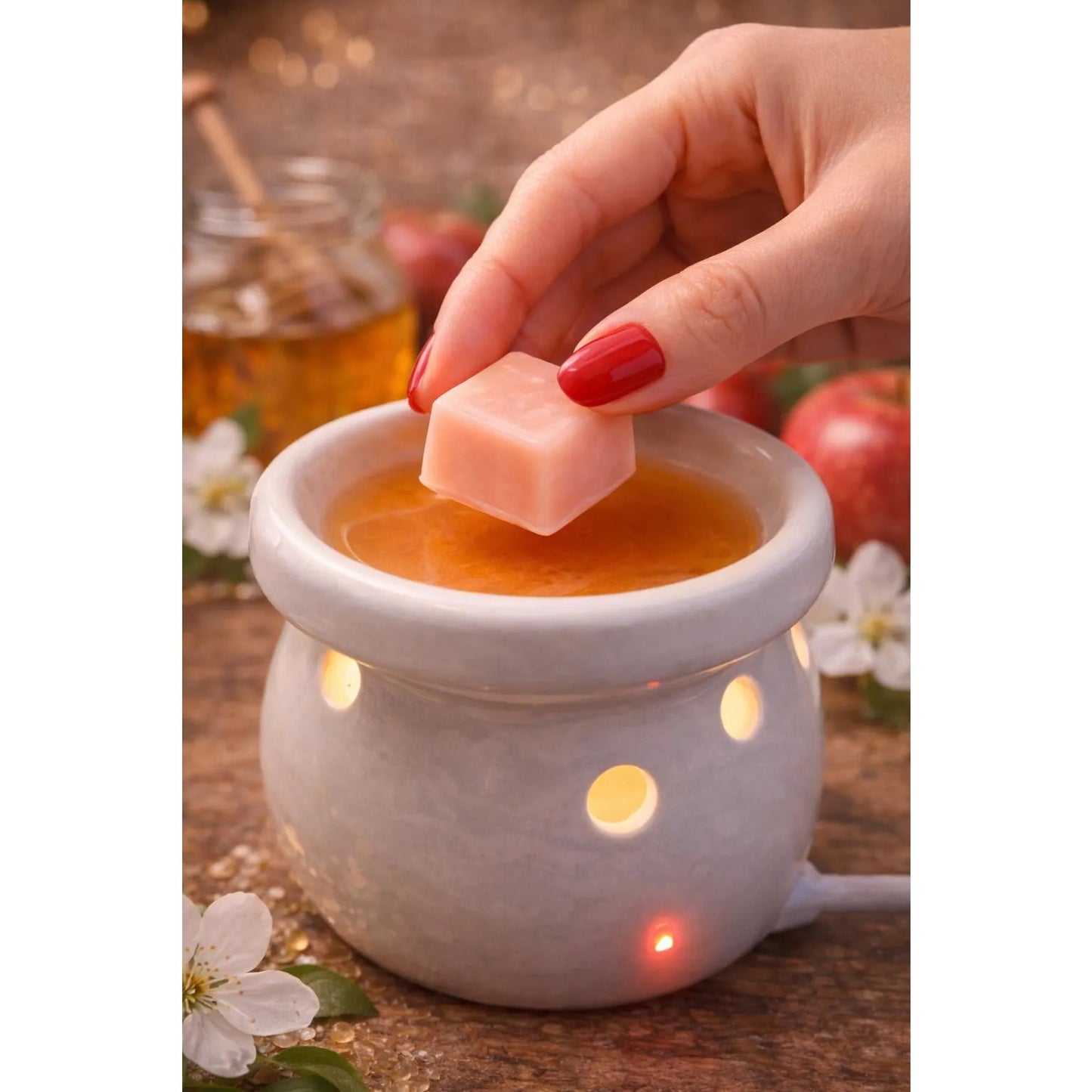 Soy Wax Melts – Sweet Apple Honey Fall Fragrance – Cozy Home Scent
