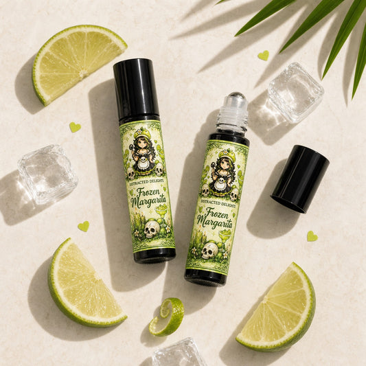 Handmade Frozen Margarita Roll-On Perfume Oil, Lime Citrus Tropical Scent, 10 mL