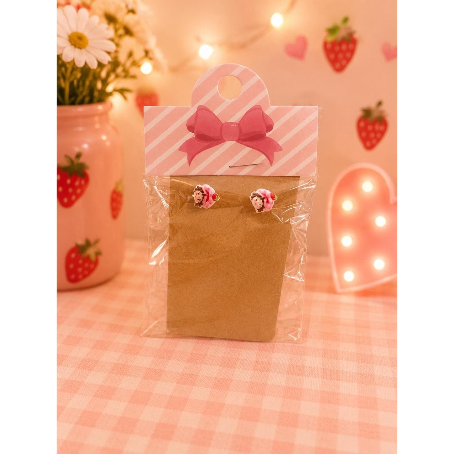 One-of-a-Kind 9-Piece Strawberry Shortcake Gift Bundle | Kawaii Gift Set | Pillowcase, Purse, Perfume, Earrings & More