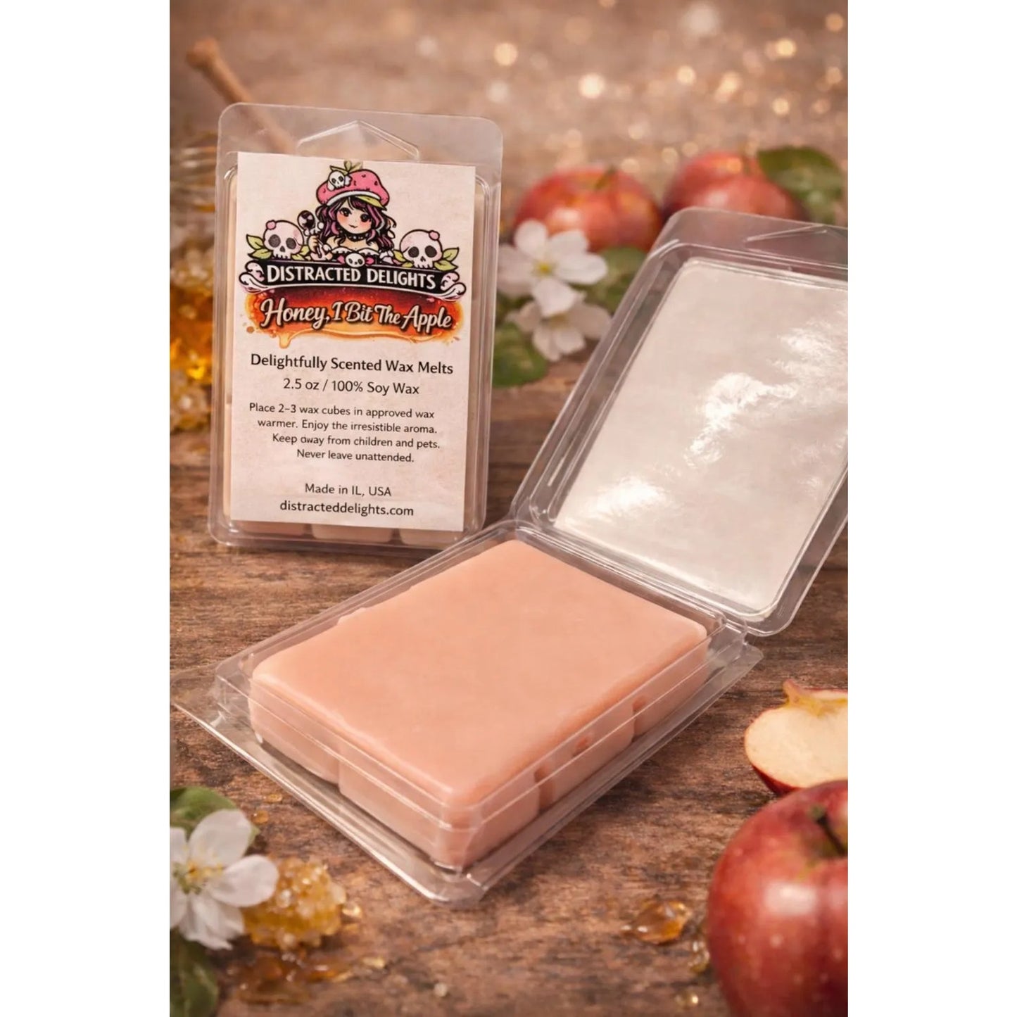 Soy Wax Melts – Sweet Apple Honey Fall Fragrance – Cozy Home Scent