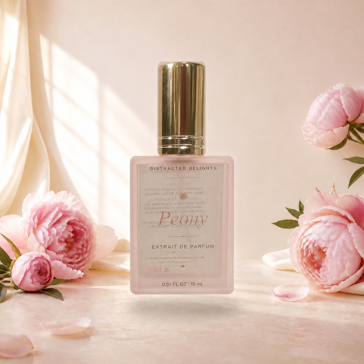 Peony Extrait de Parfum 15 mL Floral Perfume Spray Rose Red Berry Scent