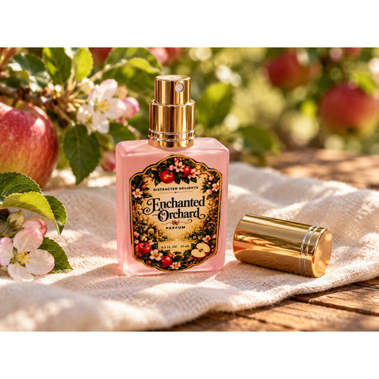 Enchanted Orchard Parfum Spray, Handmade Apple Floral Perfume, .51 oz