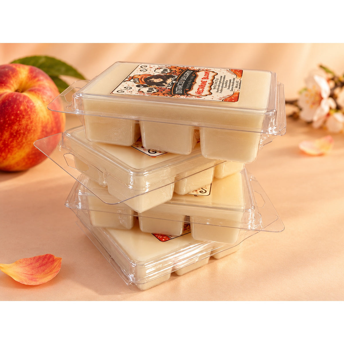 Nectarine Bloom Soy Wax Melts | Strong Citrus Floral Scent | 100% Soy Wax | 2.5 oz