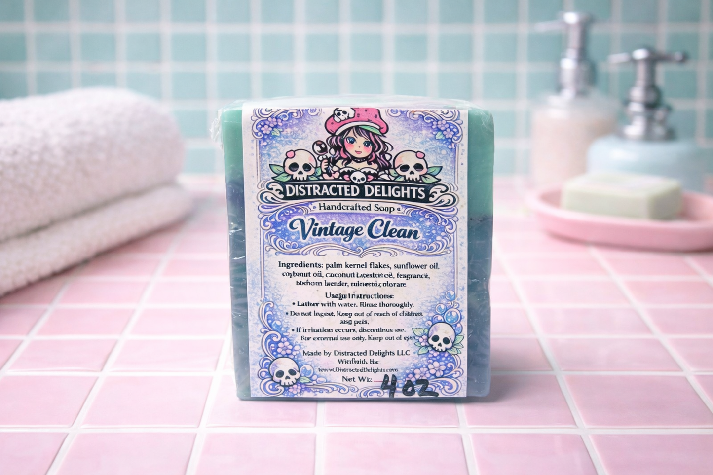 Vintage Clean Handmade Soap – Fresh Classic Clean Scent Bar