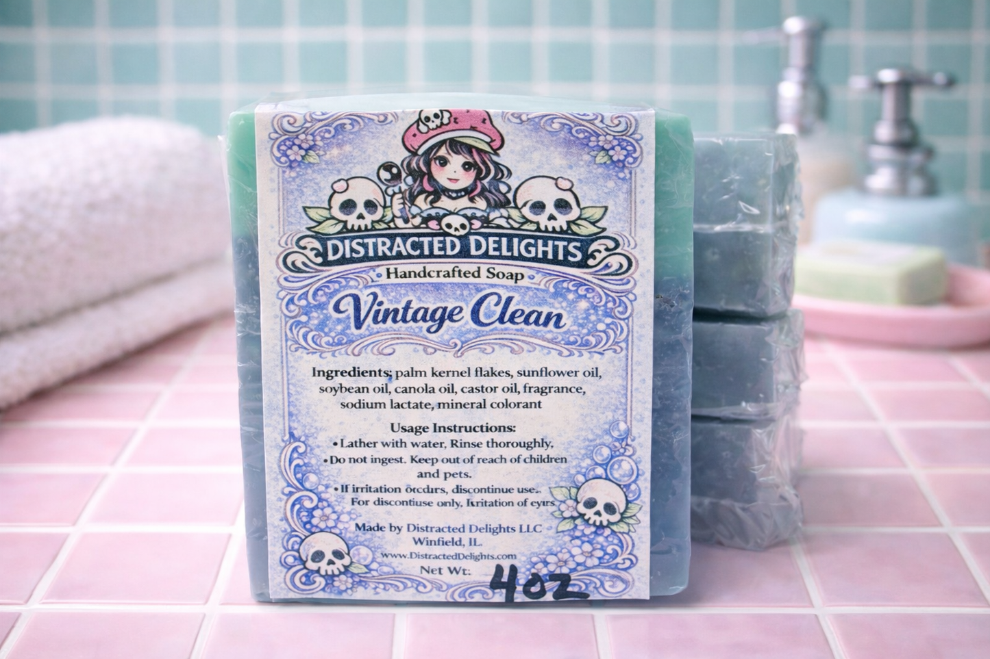 Vintage Clean Handmade Soap – Fresh Classic Clean Scent Bar
