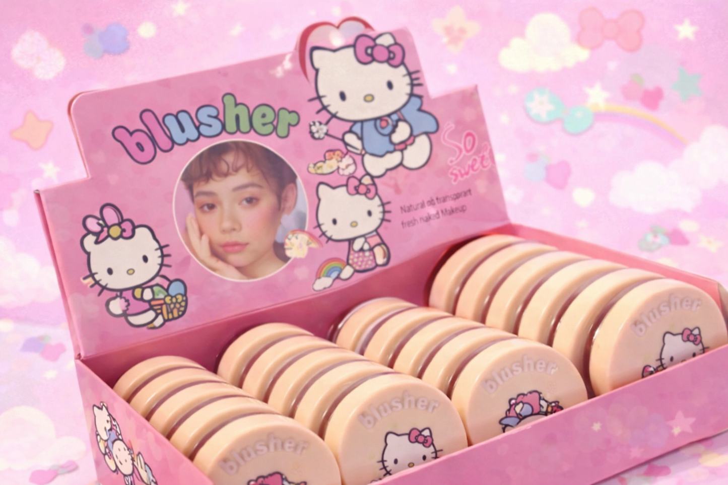 Hello Kitty™ Inspired Cream Blusher | 4 Natural Cream Shades • Fresh Transparent Finish