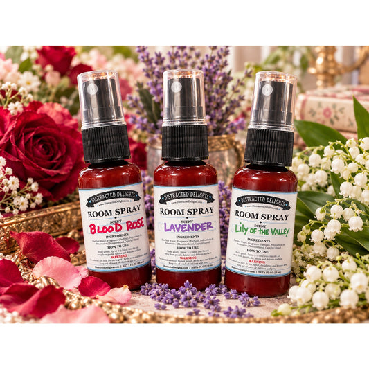 Floral Room Spray Discovery Set-Lavender, Lily Of The Valley, Rose-3-1oz Bottles