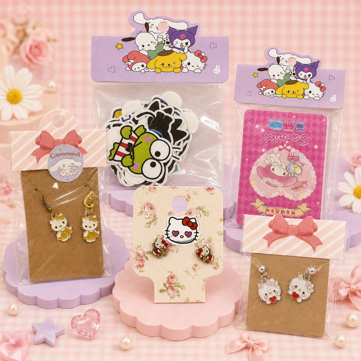 Giant 21-Piece Hello Kitty Kawaii Character Gift Bundle – Beauty, Jewelry & More