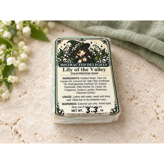 Lily of the Valley Green Muguet Soap Bar Handmade Cold Process