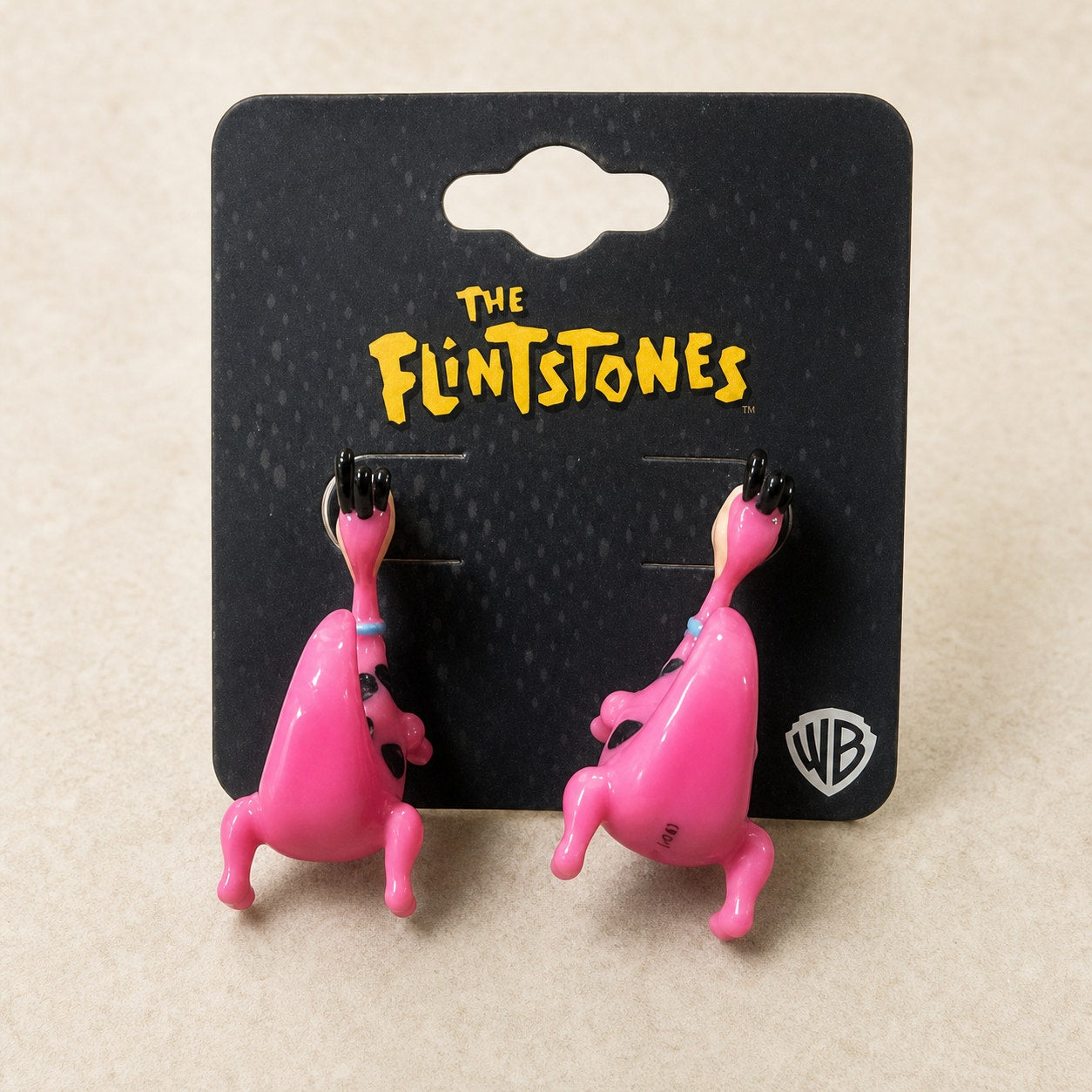 The Flintstones Dino Pink Dinosaur Dangle Earrings SalesOne WB Licensed New