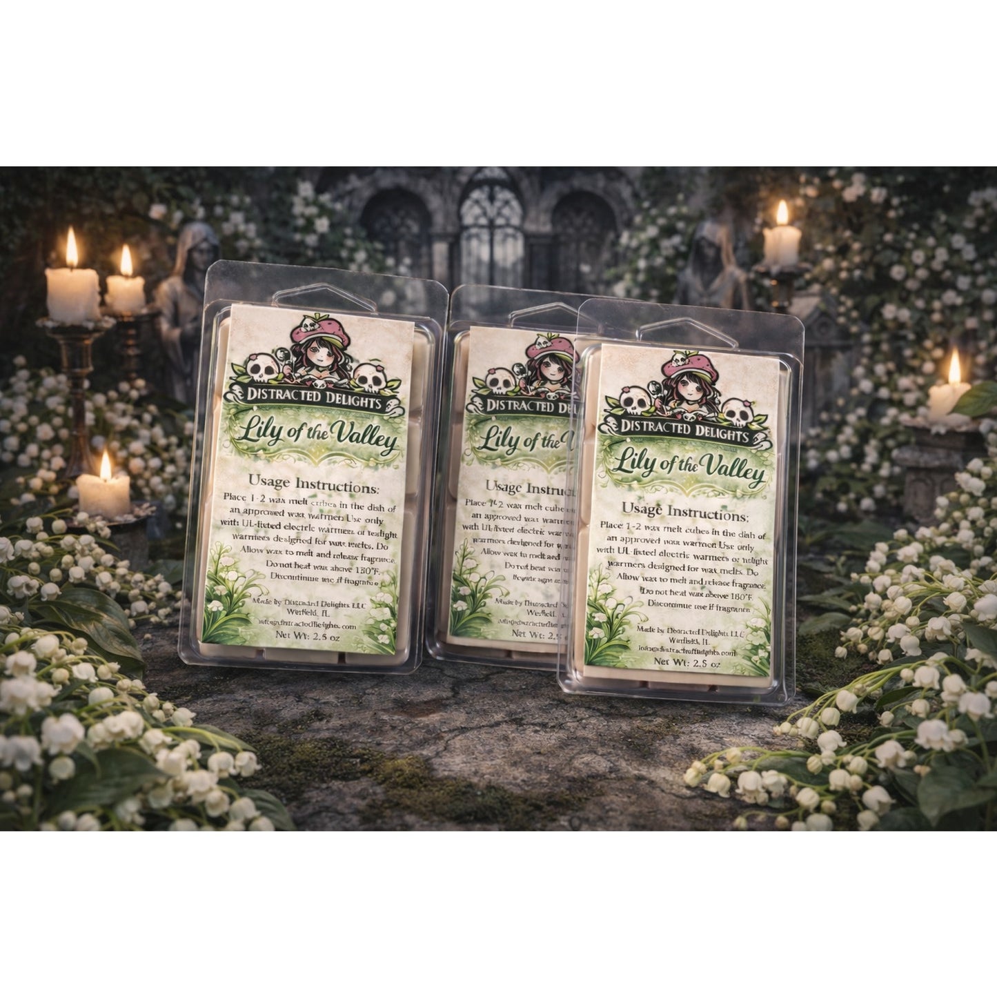 Lily of the Valley Wax Melts / Tarts – Fresh Floral Muguet de Bois Scent – Home